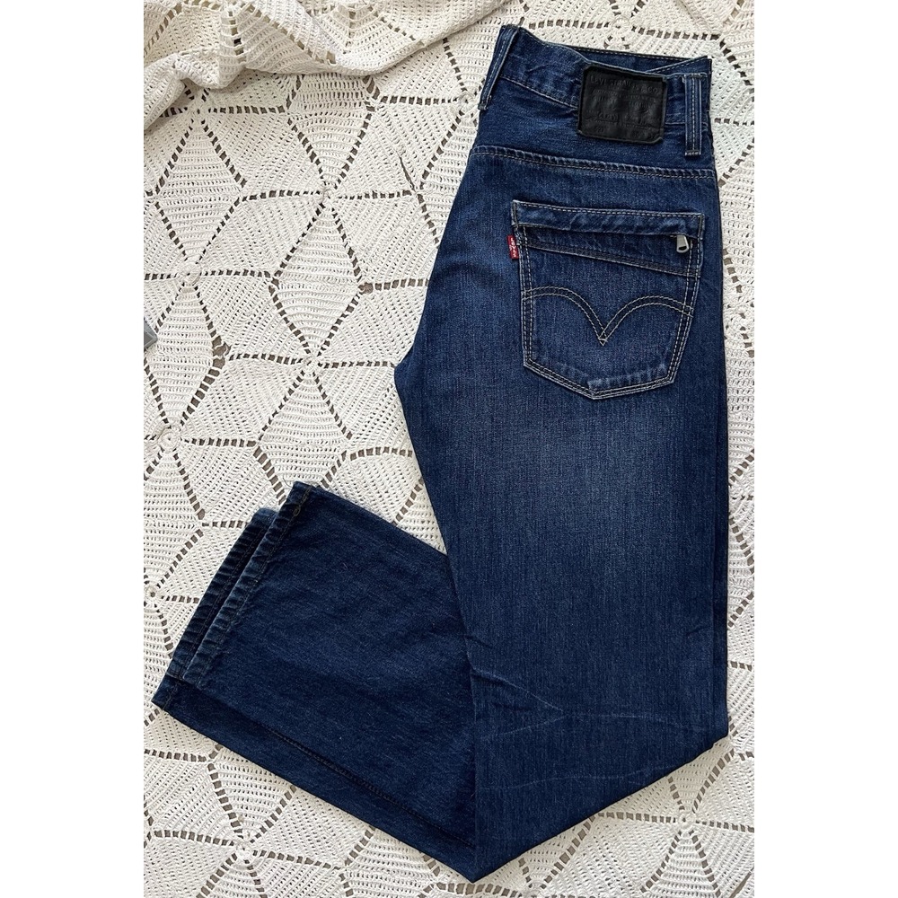 Levi's 100% Cotton 527 Bootcut Jeans Mens 30x32 Dark Wash Zipper Pocket Western
